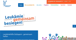 Desktop Screenshot of leukaemiehilfe-ostbayern.de